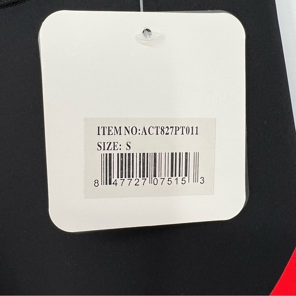 NEW Yelete Womens Active Leggings Workout Black/Red/Leopard Waist Pocket - Picture 10 of 13